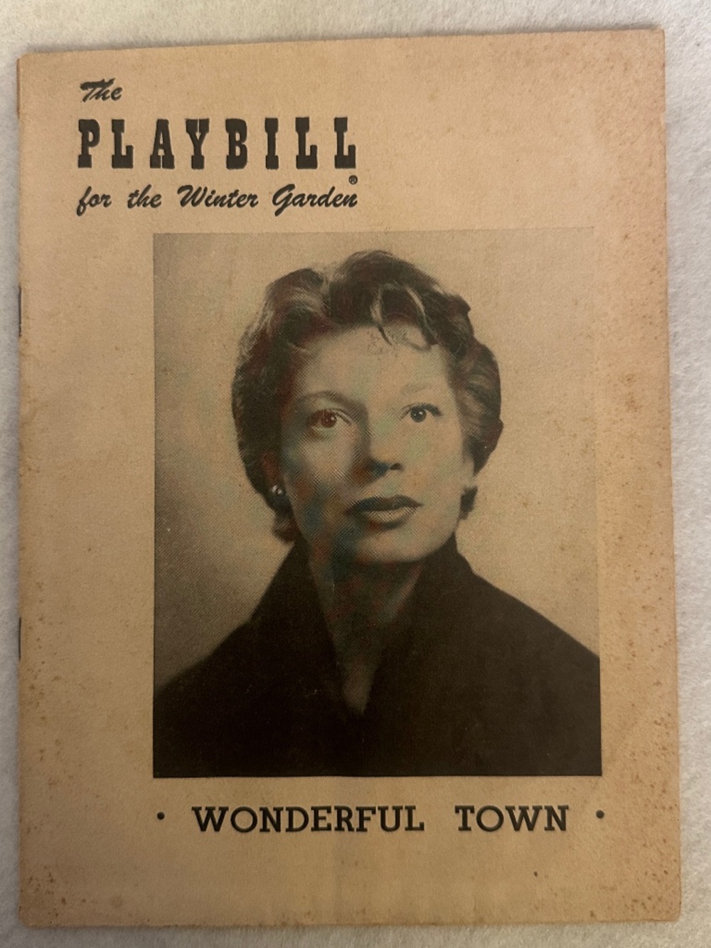 Vintage Playbill April 1954 Carol Channing Wonderful Town 6.5 x 9" 24 pages